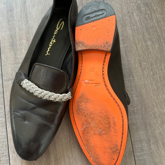 Santoni flats with beautiful jeweled detail - Picture 2 of 2